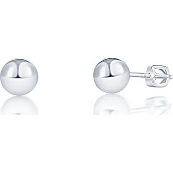 Náušnice Zlatnictví Helios Stříbrné náušnice kuličky 4mm