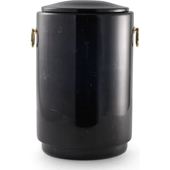 Smuteční dekorace Urna mramorová černá (Pohřební urna)