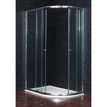 ARTTEC Sprchový kout čtvrtkruhový KLASIK 120 x 90 cm chinchilla sklo PAN04535
