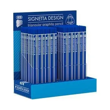 Grafitová tužka Grafitová tužka "Signetta", displej/184 ks, trojhranná, HB,B,2B, ICO