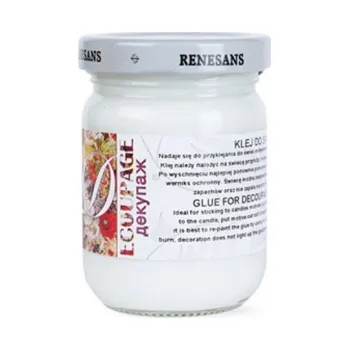 Průmyslové lepidlo Lepidlo pro dekupáž na svíčky 110 ml (Lepidlo pro dekupáž na svíčky 110 ml)