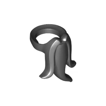 Stavebnice LEGO 93069 Black Minifigure Beard, Fancy (Černý plnovous pro minifigurky, Fancy)