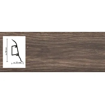 soklová lišta 2151 lišta Döllken SLK50 s pružnými chlopněmi vedení kabelů