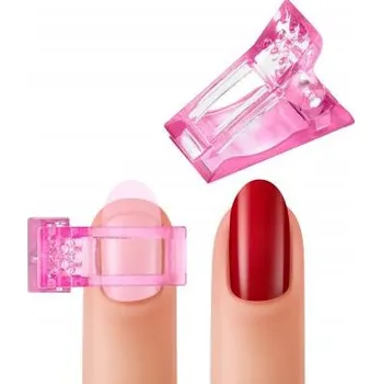 Nailee Klips na uchycení formy / šablony na polygel 1ks růžový