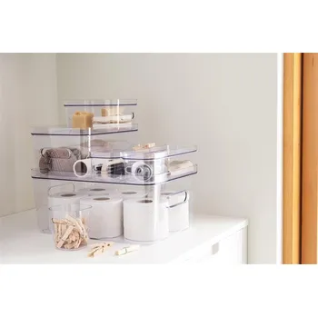 Archivační box Víko "Compact Clear M", průhledný, SMARTSTORE 10990