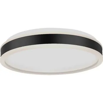 LED designové svítidlo 24W 2500LM černé kulaté 4000K