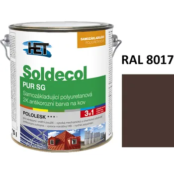 barva na kov Soldecol PUR SG 2,5 L RAL 8017