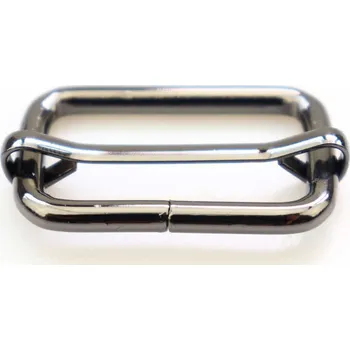 Pro Háčkování Posunovač na popruh 33 x 20 mm černý nikl