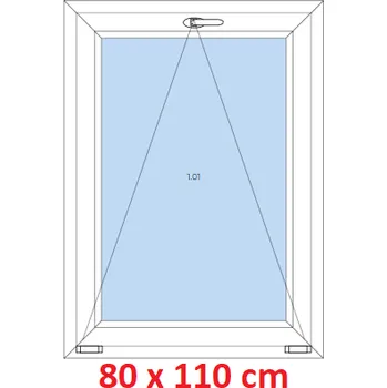 Okno Soft Plastové okno 80x110 cm, sklopné