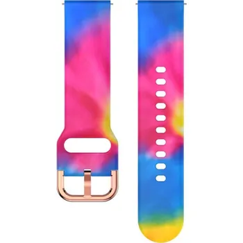 Příslušenství k chytrým hodinkám eses Sportovní silikonový řemínek - Duhový, 18 mm