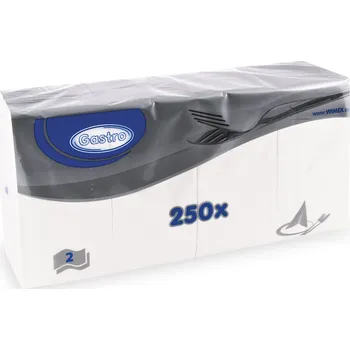 Papírový ubrousek WIMEX Ubrousky dvouvrstvé 33 x 33 cm 250 ks bílé