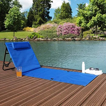 Zahradní lehátko Deminas | Pohodlná plážová podložka na ležení s nastavitelným opěradlem