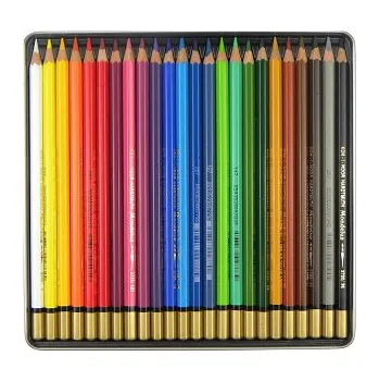 Pastelka Sada akvarelových pastelek Mondeluz 24ks v plechovém obalu (Sada akvarelových pastelek Mondeluz 24ks v plechovém obalu)