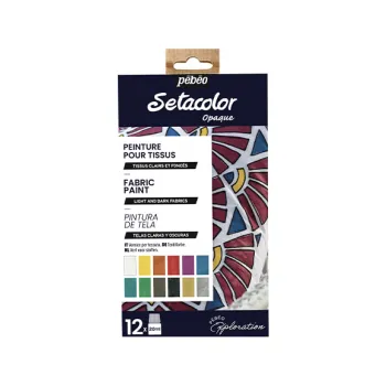 Speciální výtvarná barva Sada barev na textil Setacolor 12x20ml (Sada barev na textil Setacolor 12x20ml)
