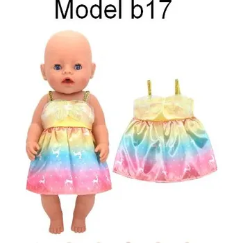 Doplněk pro panenku Oblečky Baby Born - Vícebarevné letní šaty Motiv: model b17