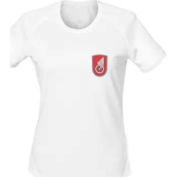 Dámské tričko Dámské funkční tričko 14. pluk logistické podpory - simple - bílá