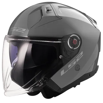 Helma na motorku LS2 OF603 INFINITY II SOLID NARDO GREY-06