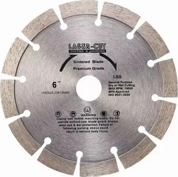 Řezný kotouč Diamantový kotouč segmentový 150 x 22,23 x 12mm LSS Laser-cut L00108