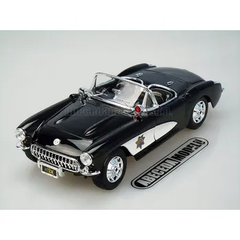 autíčko Chevrolet Corvette 1957 State Highway Patrol (sběratelský model, určeno pouze k vystavení)
