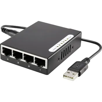 Switch Renkforce RF-4451433 síťový switch, 5 portů, 100 MBit/s, USB napájení