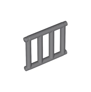 Stavebnice LEGO 62113 Dark Bluish Gray Bar 1 x 4 x 3 Grille with End Protrusions (Tmavě modrošedá mřížka 1 x 4 x 3 s koncovými výstupky)