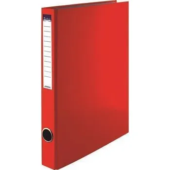 Archivační box Pořadač dvoukroužkový, červený, 35 mm, A4, PP/karton, VICTORIA
