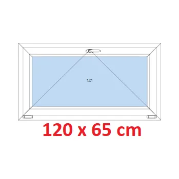 Okno Soft Plastové okno 120x65 cm, sklopné