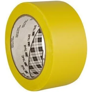 Bezpečnostní páska, samolepící, žlutá, 50 mm x 33 m, 3M