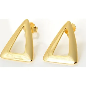 Náušnice Stříbrné pozlacené naušnice STNAU1468F