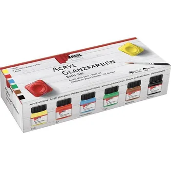 Olejová barva Sada Akrylová barva lesklá 6 x 20 ml, KREUL