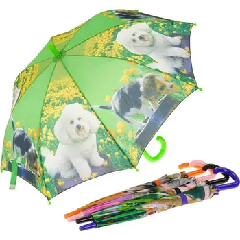 Deštník Deštník dětský automatický 69x100cm foto potisk domácí mazlíčci 5 druhů