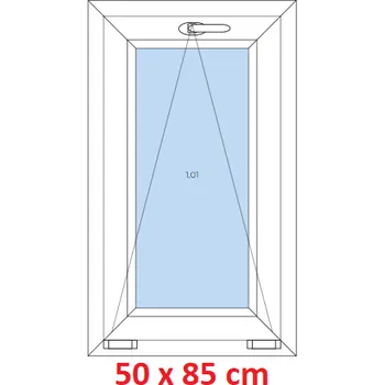 Okno Soft Plastové okno 50x85 cm, sklopné