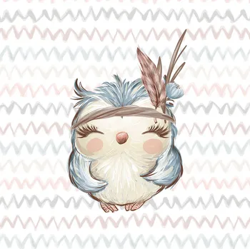 Panel - Teplákovina Lesní přátelé sova