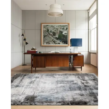 Koberec JUTEX Kusový koberec Rowan 23316-953 modrý BARVA: Šedá, ROZMĚR: 80x150 cm