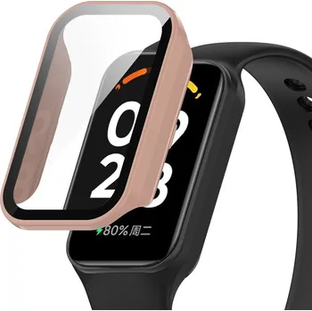 Příslušenství k chytrým hodinkám Ochranný kryt pro Redmi Smart Band 2 GL a Amazfit Band 7 - Růžový
