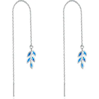 Náušnice Olivie Stříbrné řetízkové náušnice LEAF 5600 Ag 925; ≤1,5 g.