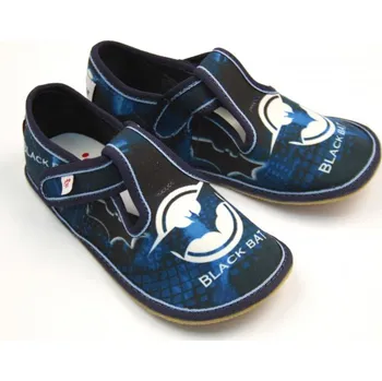 Chlapecké bačkory EF barefoot papuče 395 Black Bat chlapecké Velikost: 24