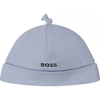 Kojenecká čepice BOSS - Bavlněná čepička PALE BLUE 40