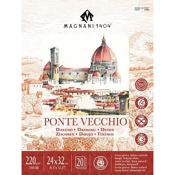 Blok Blok pro kresbu Magnani Ponte Vecchio 24x32cm 220g (Blok pro kresbu Magnani Ponte Vecchio 24x32cm 220g)