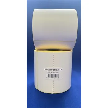 Samolepící etiketa Etiketa, bílá, termo, 100 x 100 mm, 600 etiket/role