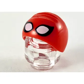 Čepice 99241pb03 Red Cap, Swimming with Large White Eyes and Black Outlines (Červená čepice, plavání s velkýma bílýma očima a černými obrysy)