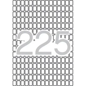 Samolepící etiketa Etikety, zaoblené rohy, 8x12 mm, 3375 ks/bal., A5, APLI