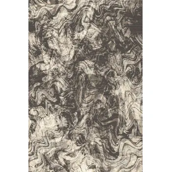 Koberec Kusový koberec vlněný Agnella Tempo Natural Rock tmavě hnědý béžový Rozměr: 133x195 cm