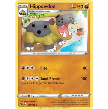 Karetní hra Pokémon TCG Hippowdon 080/189
