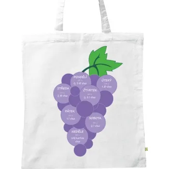 BIO plátěná taška s potiskem Vinný rozvrh