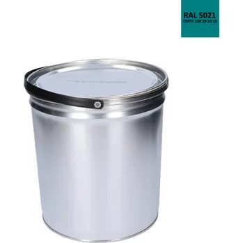 Lak na dřevo Barva antikorozní polomatná na zinek 5 kg vodově-modrá