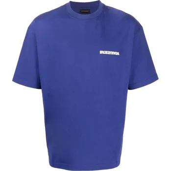 Pánské tričko BALENCIAGA Twisted Logo Blue tričko XL Tmavě modrá