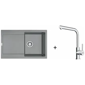 Granitový dřez Franke SET G259 - MRG 611 šedý kámen + FS 3230.031 + ZÁRUKA 5 LET ZDARMA
