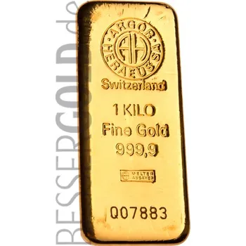 ARGOR-HERAEUS Zlatý slitek 1000 g