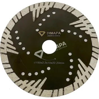 Pilový kotouč Diamantový řezací kotouč 150mm DIMAPA do drážkovací frézy